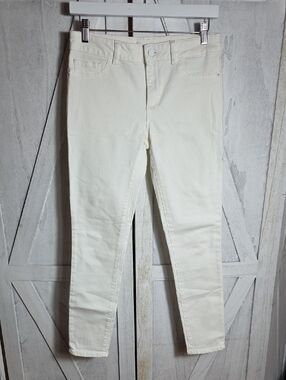 DL1961 White Margaux Instasculpt Ankle Skinny Jeans Size 27